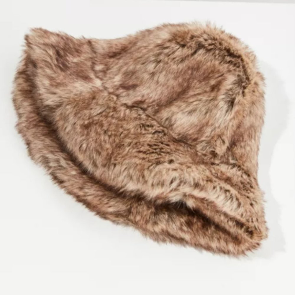 Urban outfitters Faux Fur Bucket Hat
